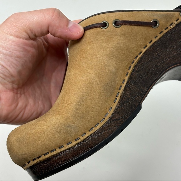 Dansko Shannon Tan Leather Mule Clogs Size 37 (6.5-7) - Picture 2 of 14